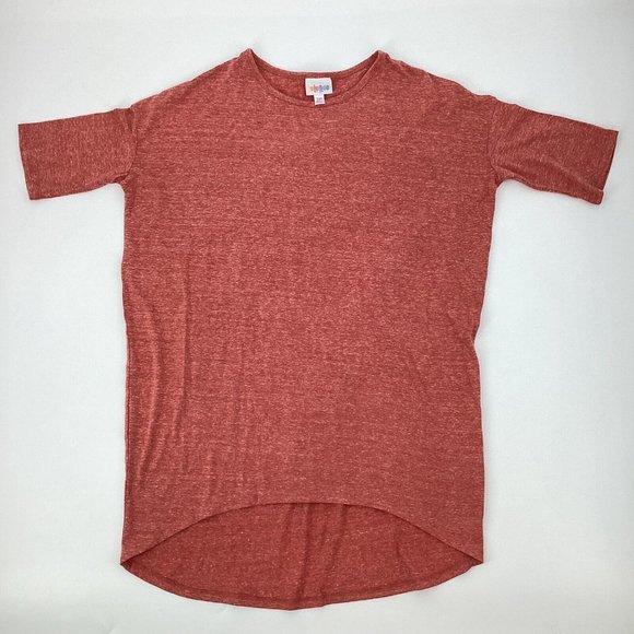 LuLaRoe 2 Womens Irma Short Sleeve Plum Purple Shirt Stretchy Tunic Style XXS - Picture 6 of 11